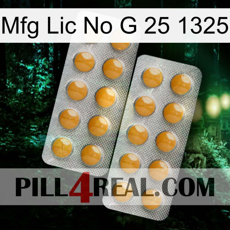 Mfg Lic No G 25 1325 levitra2